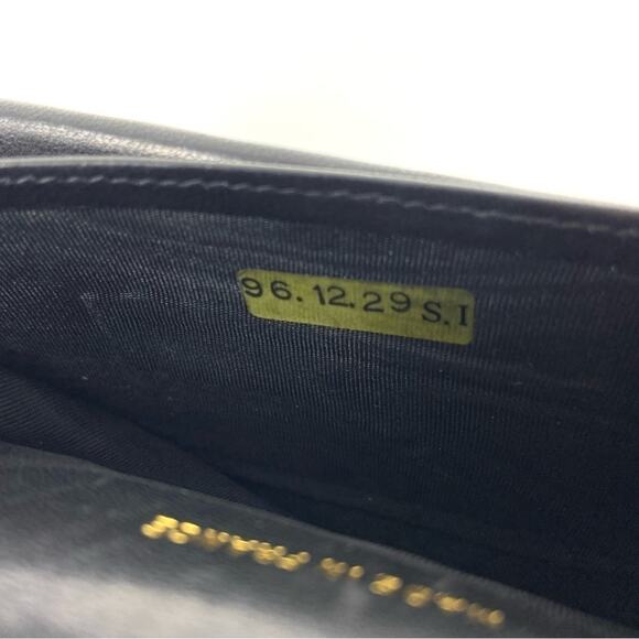 Chanel Vintage Black Lambskin CC Long Wallet – 90s, Authentic, Made In France - Picture 7 of 9